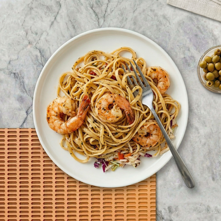 Delicious Shrimp Scampi Awaits