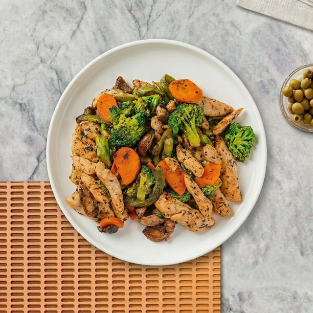 Grilled Chicken & Veggies.