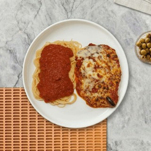 Eggplant Parmesan Lunch.